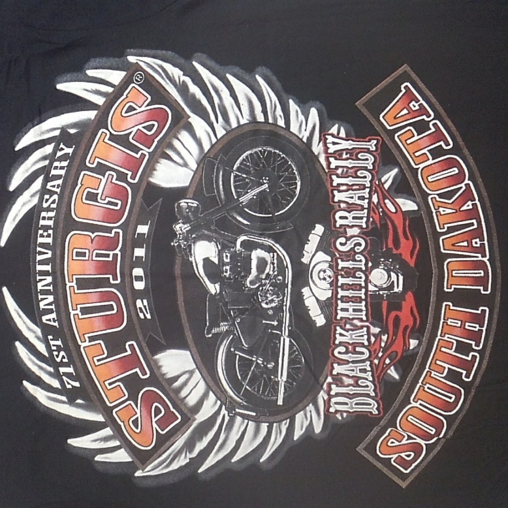 2011 71st Black Hills Rally Sturgis South Dakota Official Souvenir SS Tee XL
